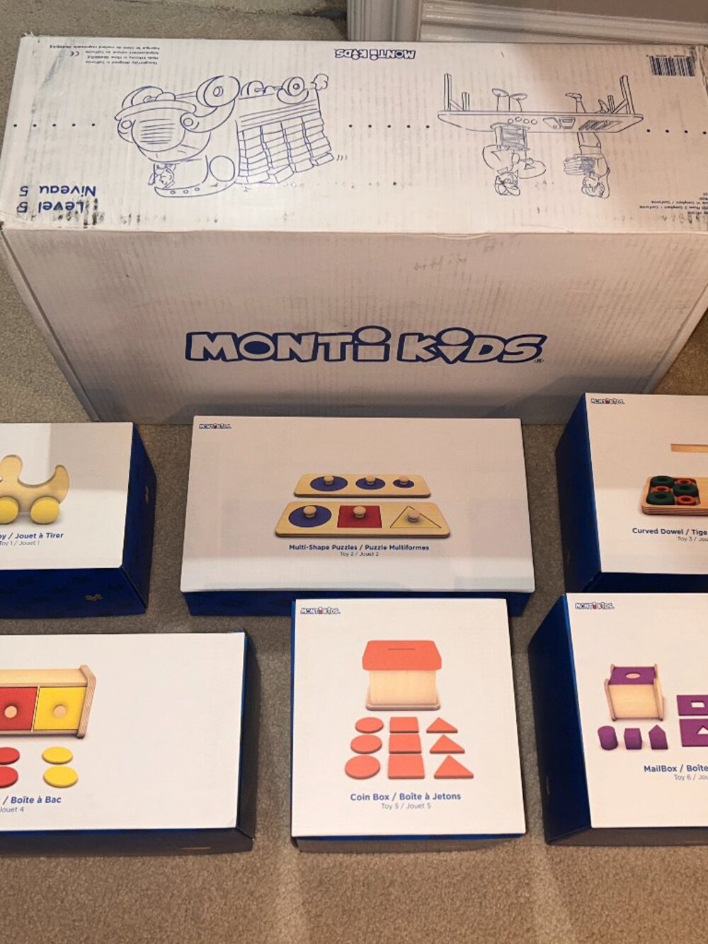Monti Kids Level 5 Box: 13-15m Montessori Play Set